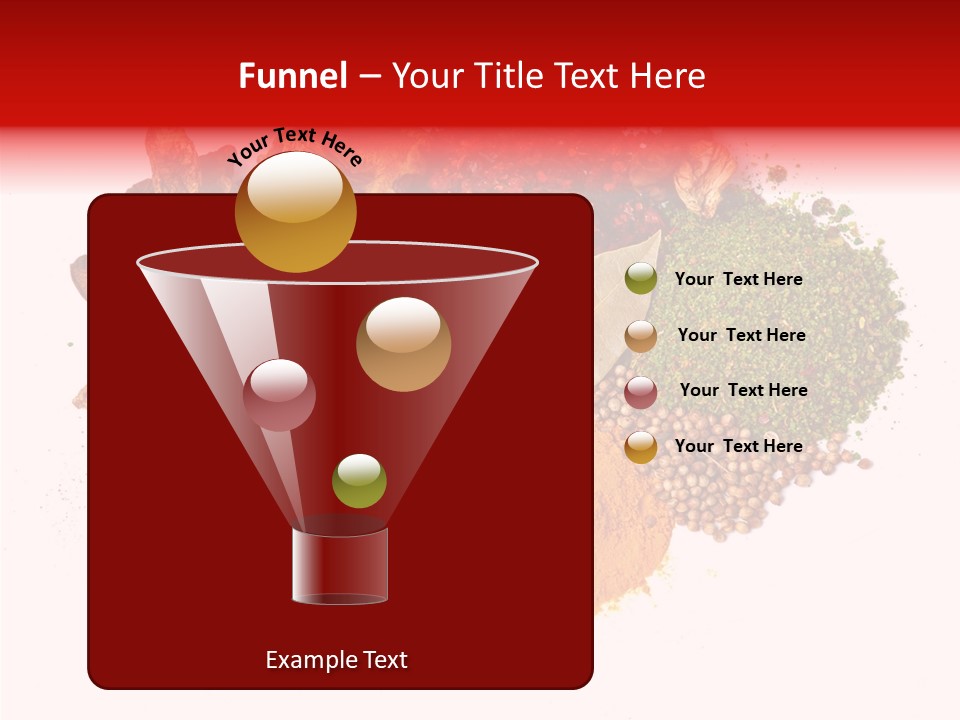 Green Curcuma Coriander PowerPoint Template