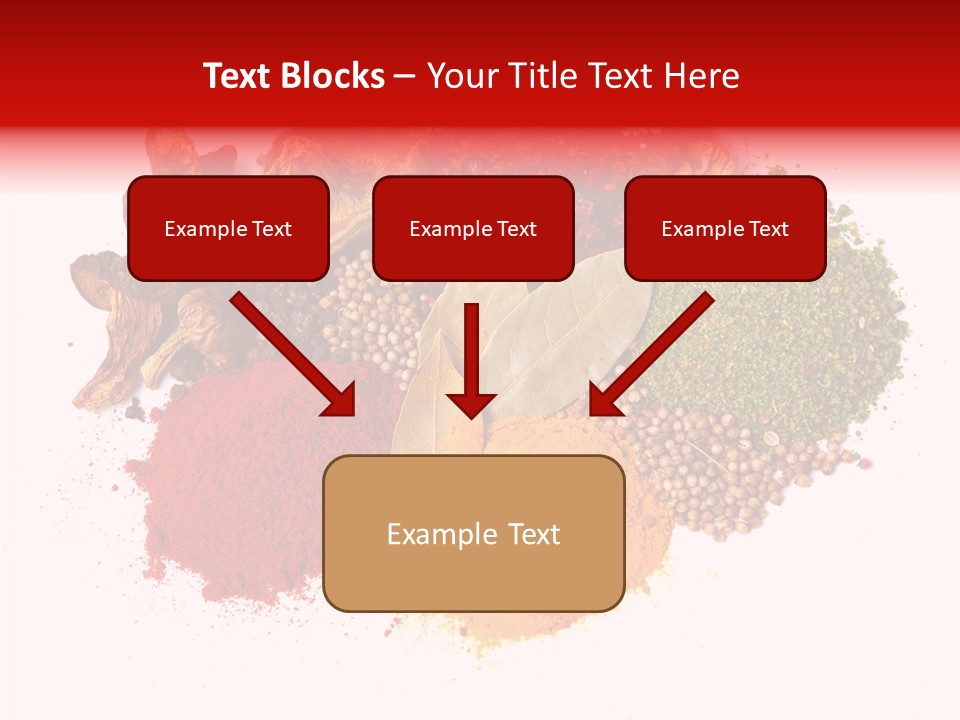 Green Curcuma Coriander PowerPoint Template