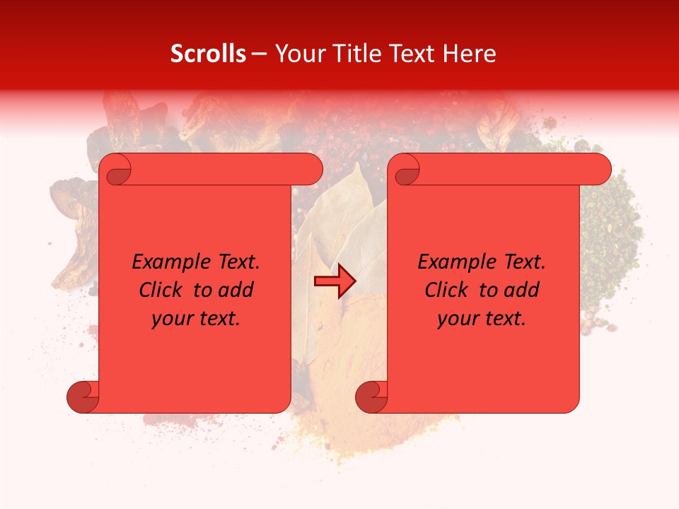 Green Curcuma Coriander PowerPoint Template