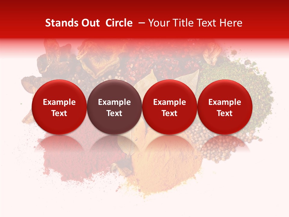 Green Curcuma Coriander PowerPoint Template