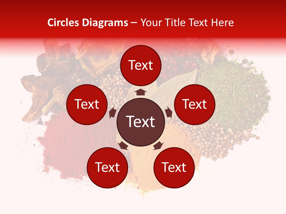 Green Curcuma Coriander PowerPoint Template