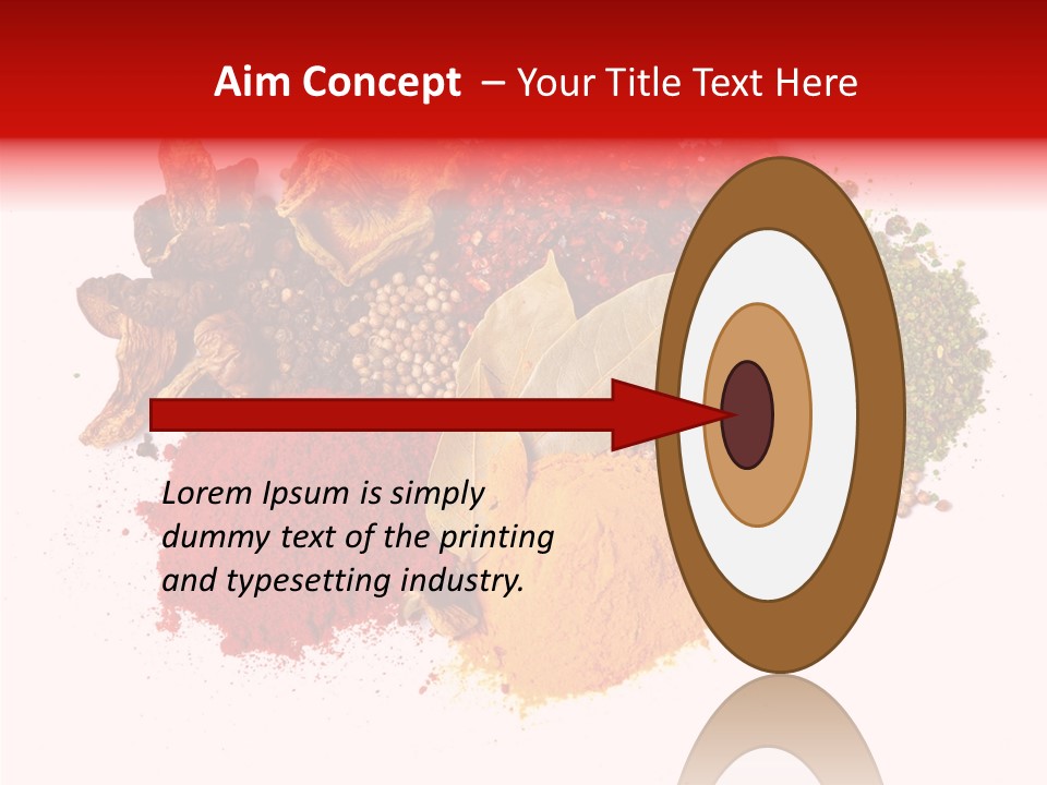 Green Curcuma Coriander PowerPoint Template