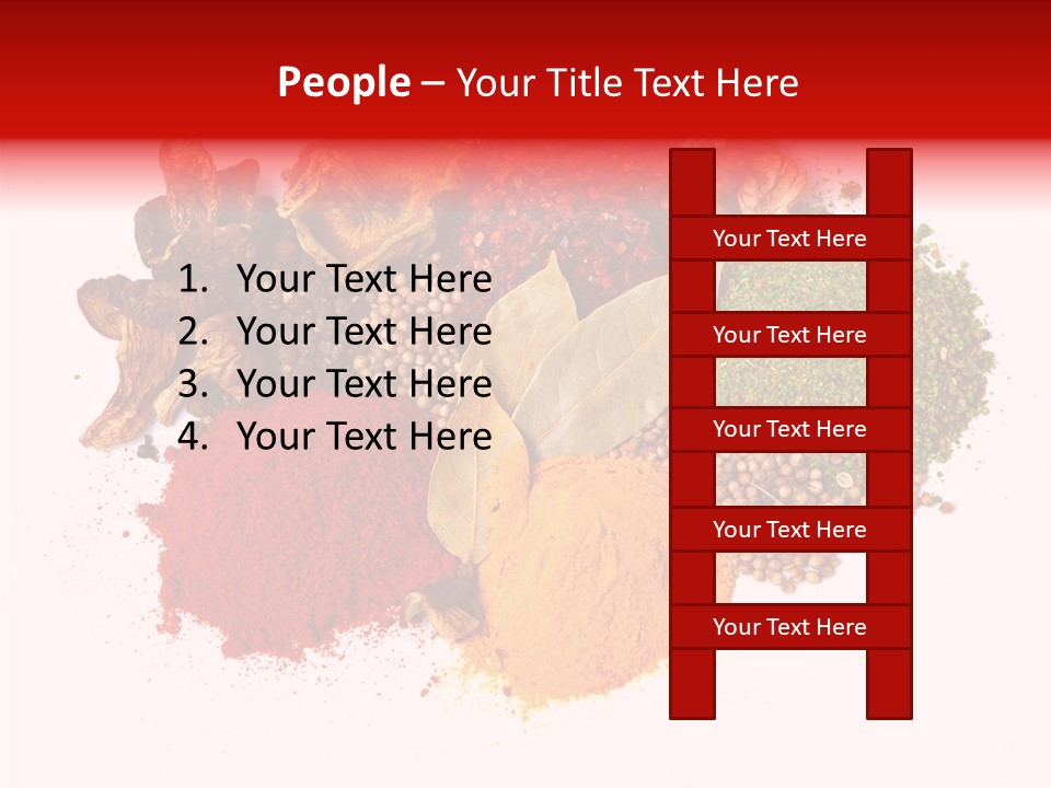 Green Curcuma Coriander PowerPoint Template