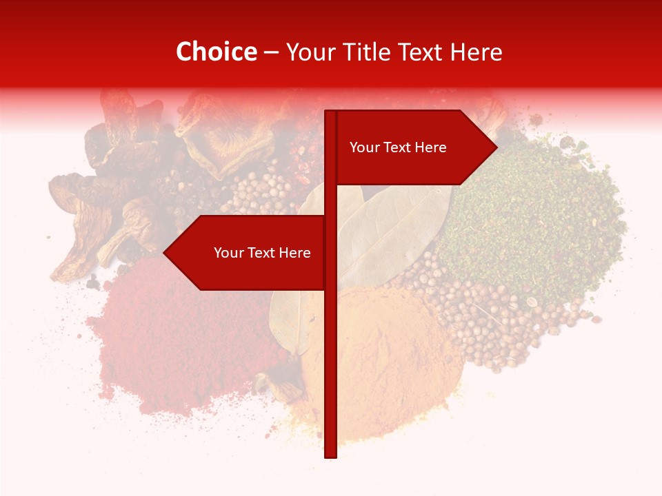 Green Curcuma Coriander PowerPoint Template