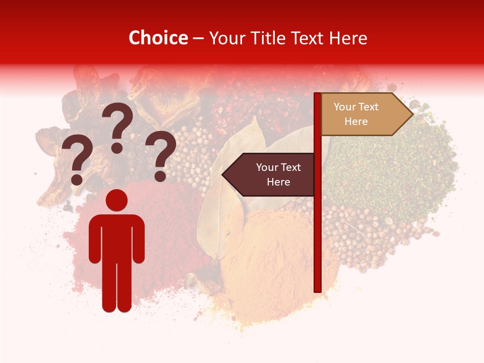 Green Curcuma Coriander PowerPoint Template