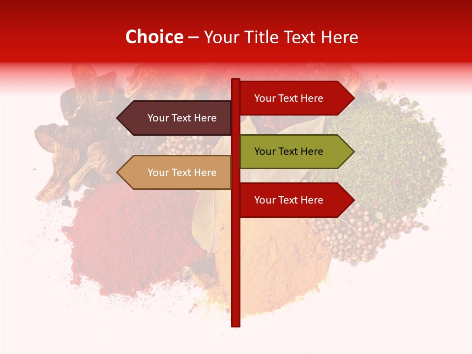 Green Curcuma Coriander PowerPoint Template