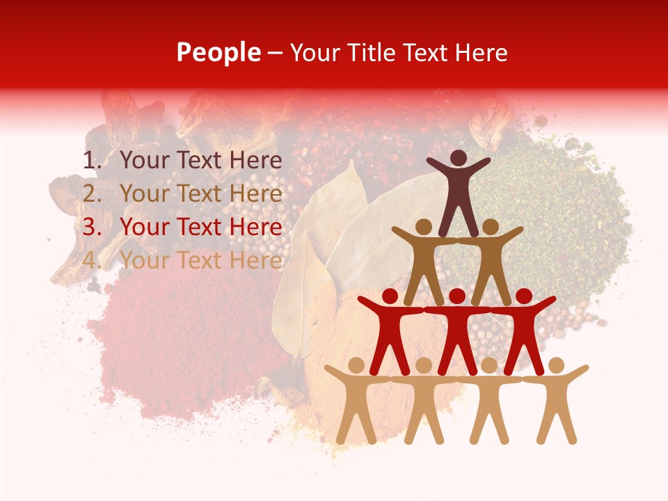 Green Curcuma Coriander PowerPoint Template