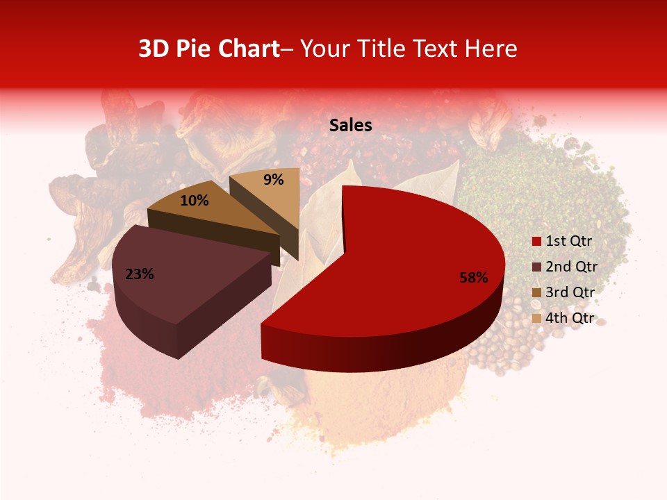 Green Curcuma Coriander PowerPoint Template