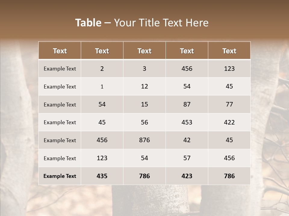 Shape Tree Detail PowerPoint Template
