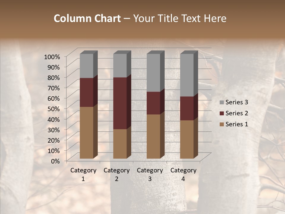 Shape Tree Detail PowerPoint Template