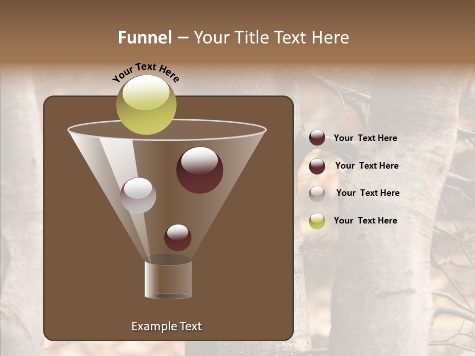 Shape Tree Detail PowerPoint Template