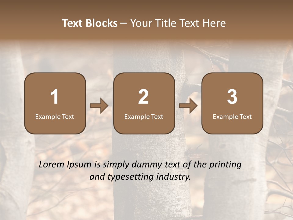Shape Tree Detail PowerPoint Template