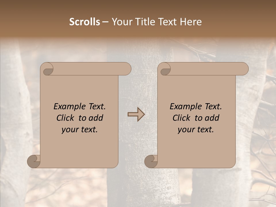 Shape Tree Detail PowerPoint Template
