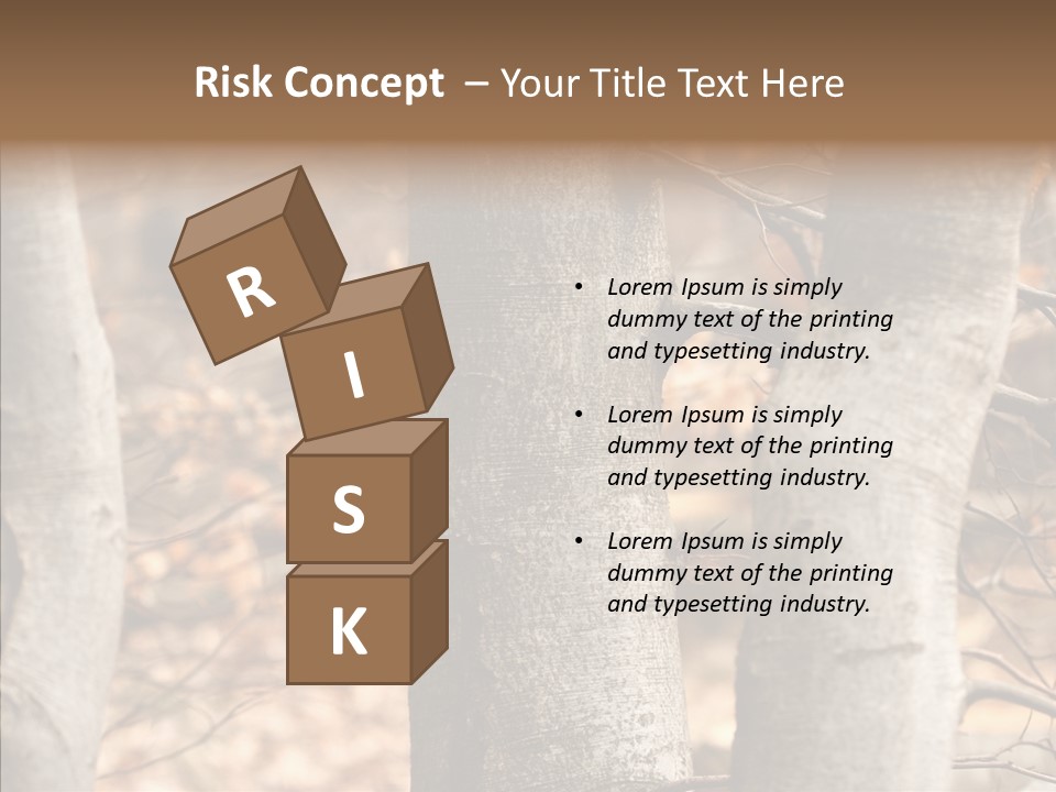 Shape Tree Detail PowerPoint Template