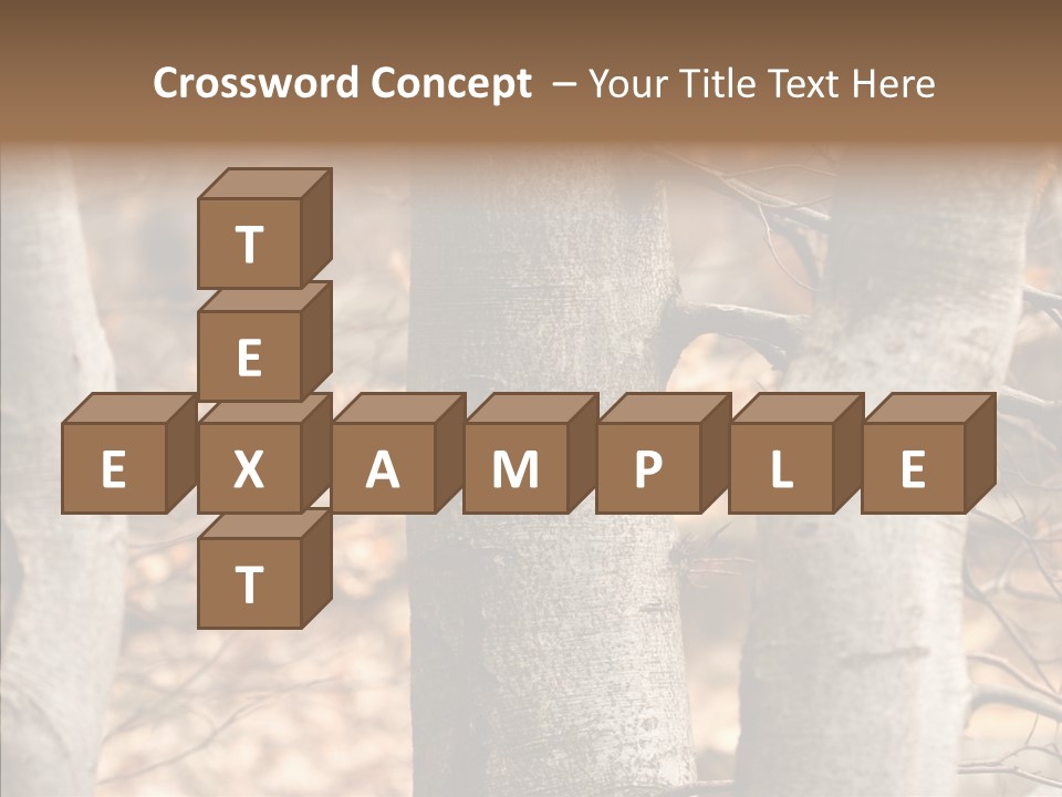 Shape Tree Detail PowerPoint Template