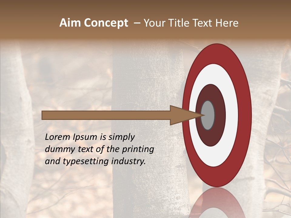 Shape Tree Detail PowerPoint Template