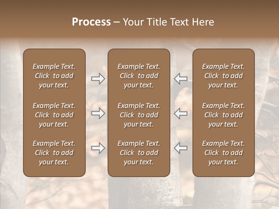 Shape Tree Detail PowerPoint Template