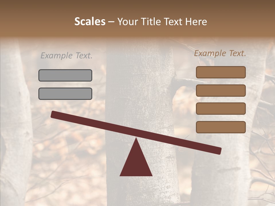 Shape Tree Detail PowerPoint Template