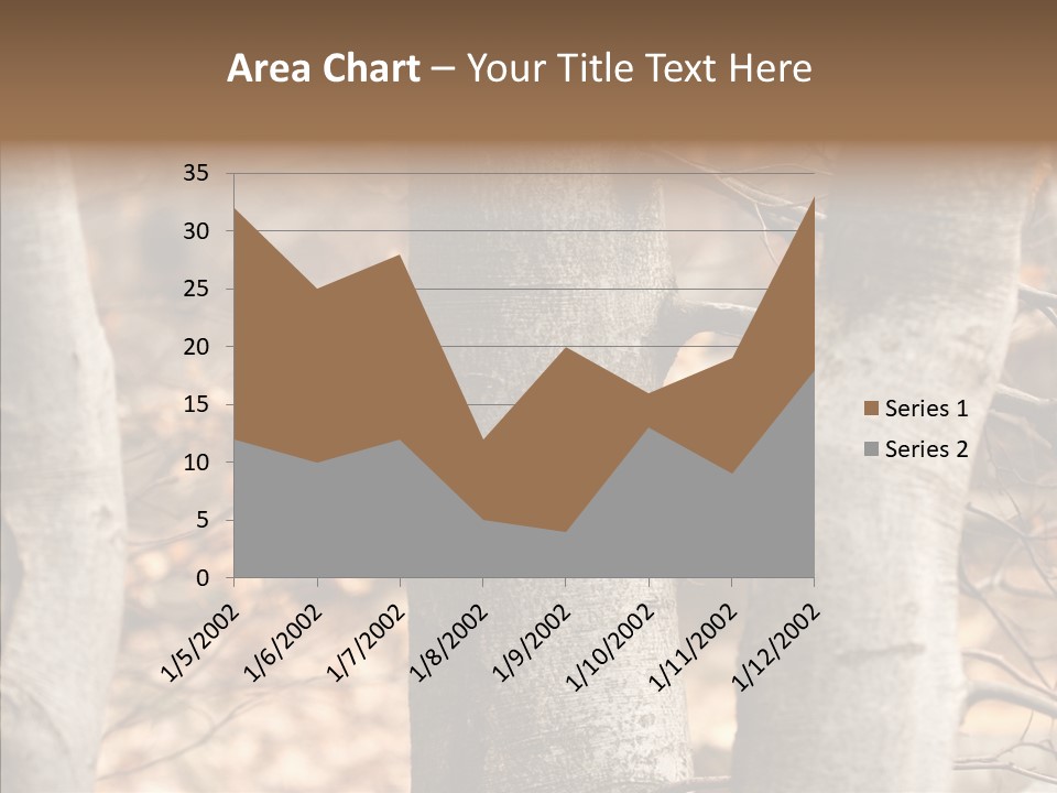 Shape Tree Detail PowerPoint Template
