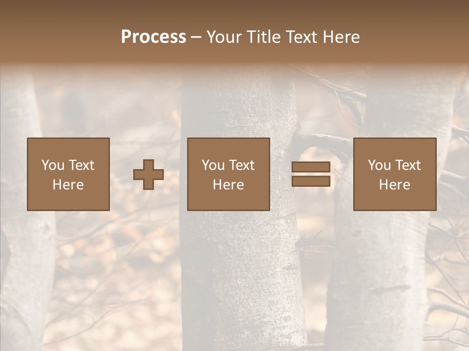 Shape Tree Detail PowerPoint Template