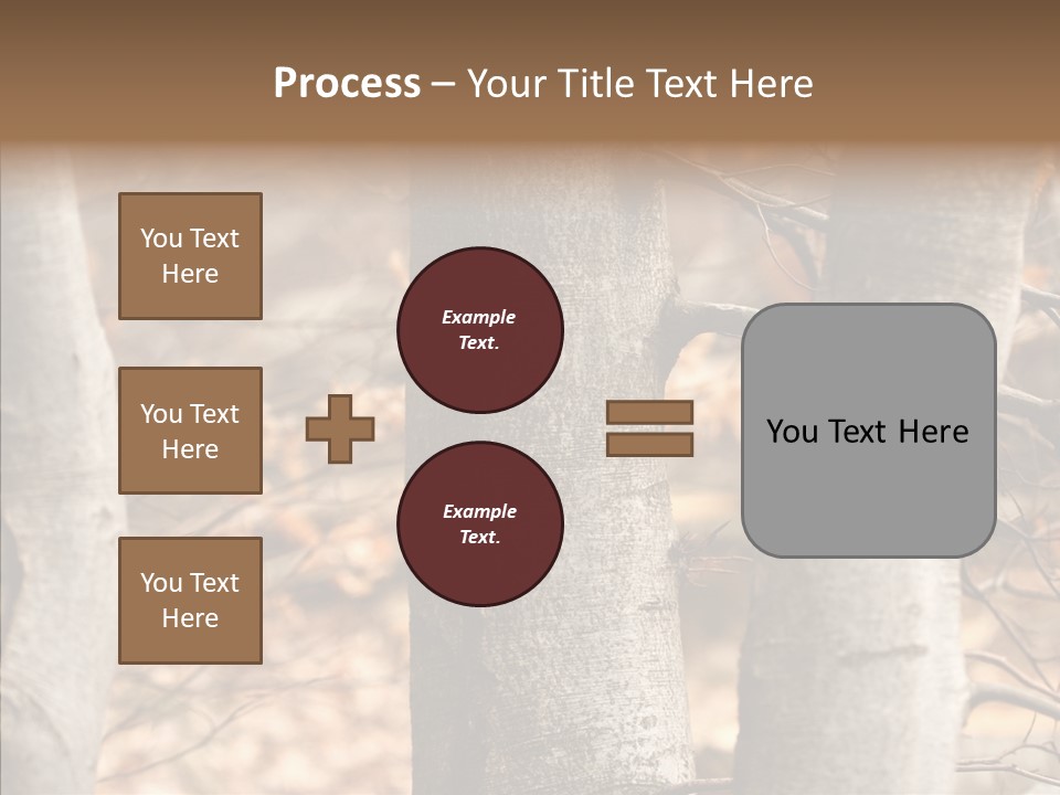 Shape Tree Detail PowerPoint Template