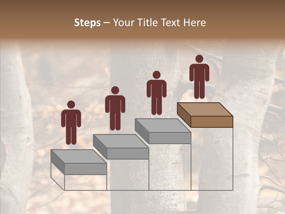 Shape Tree Detail PowerPoint Template