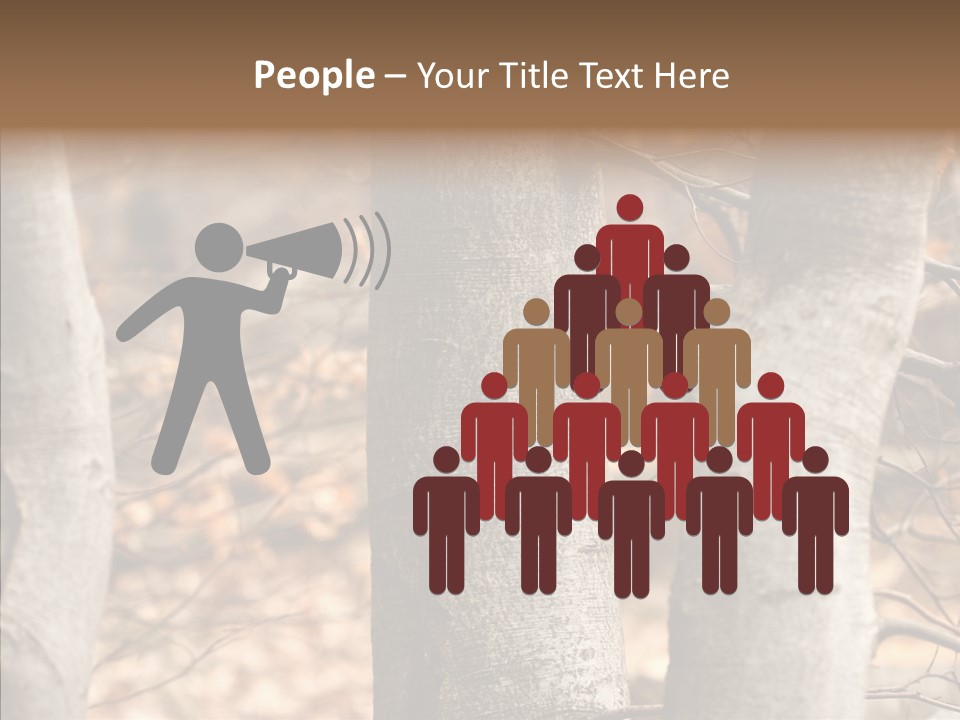 Shape Tree Detail PowerPoint Template