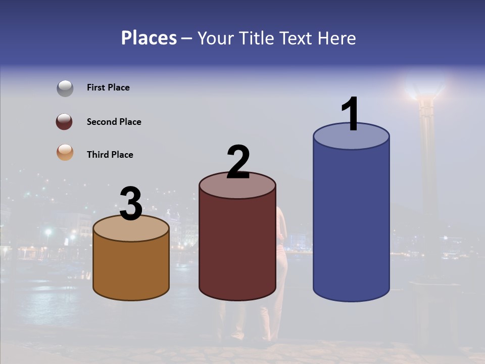 Night Dramatic Copyspace PowerPoint Template