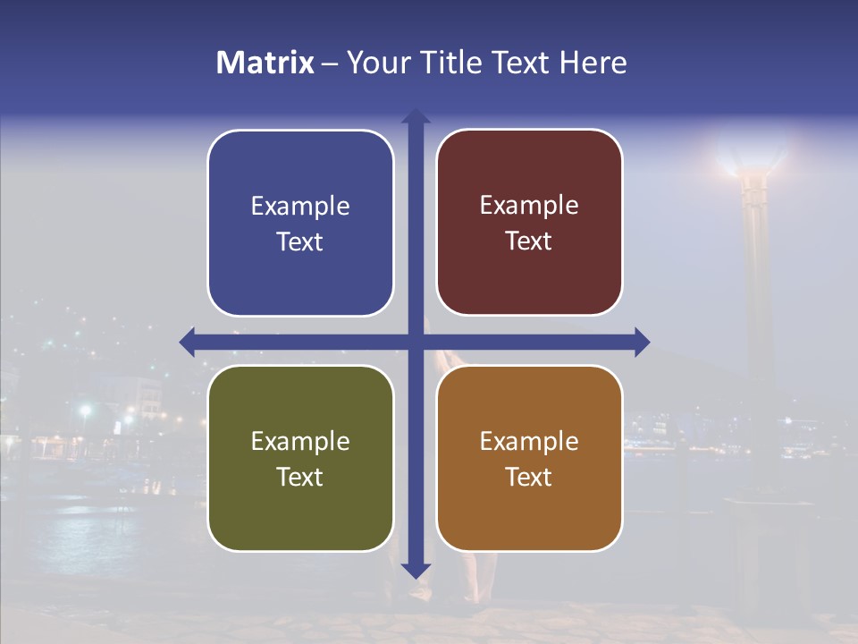 Night Dramatic Copyspace PowerPoint Template