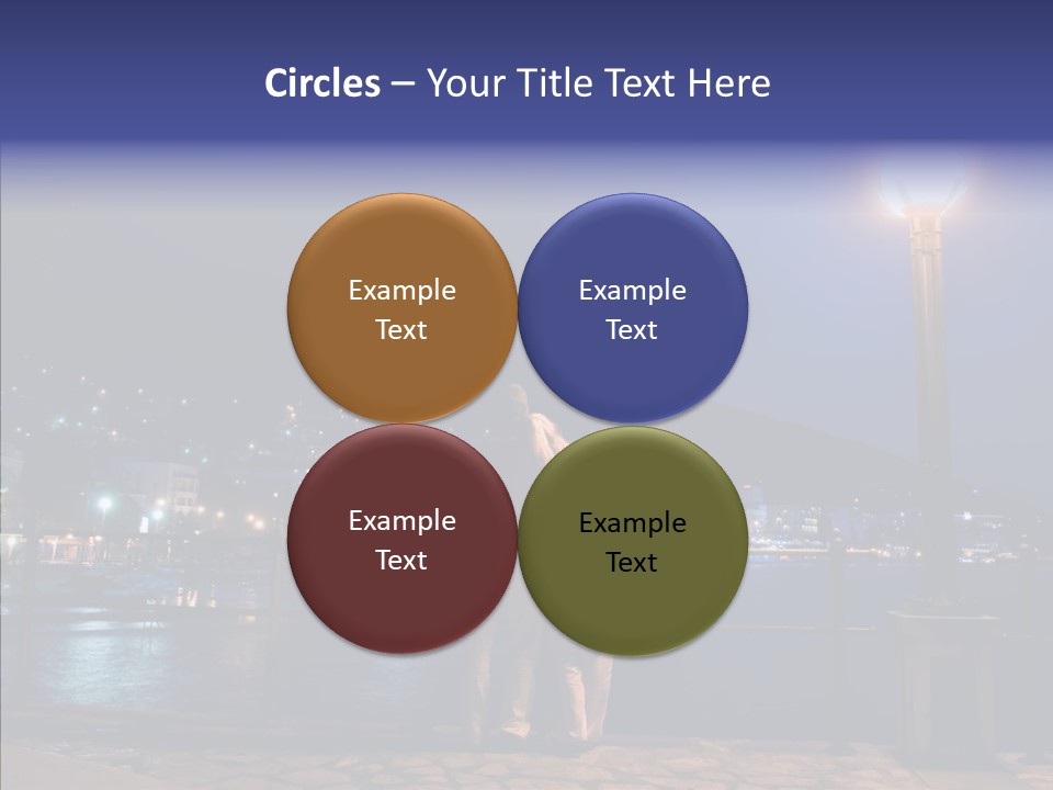 Night Dramatic Copyspace PowerPoint Template