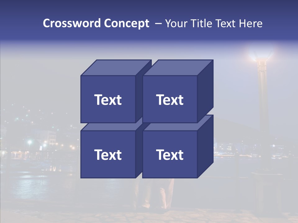Night Dramatic Copyspace PowerPoint Template