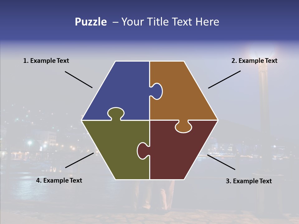 Night Dramatic Copyspace PowerPoint Template