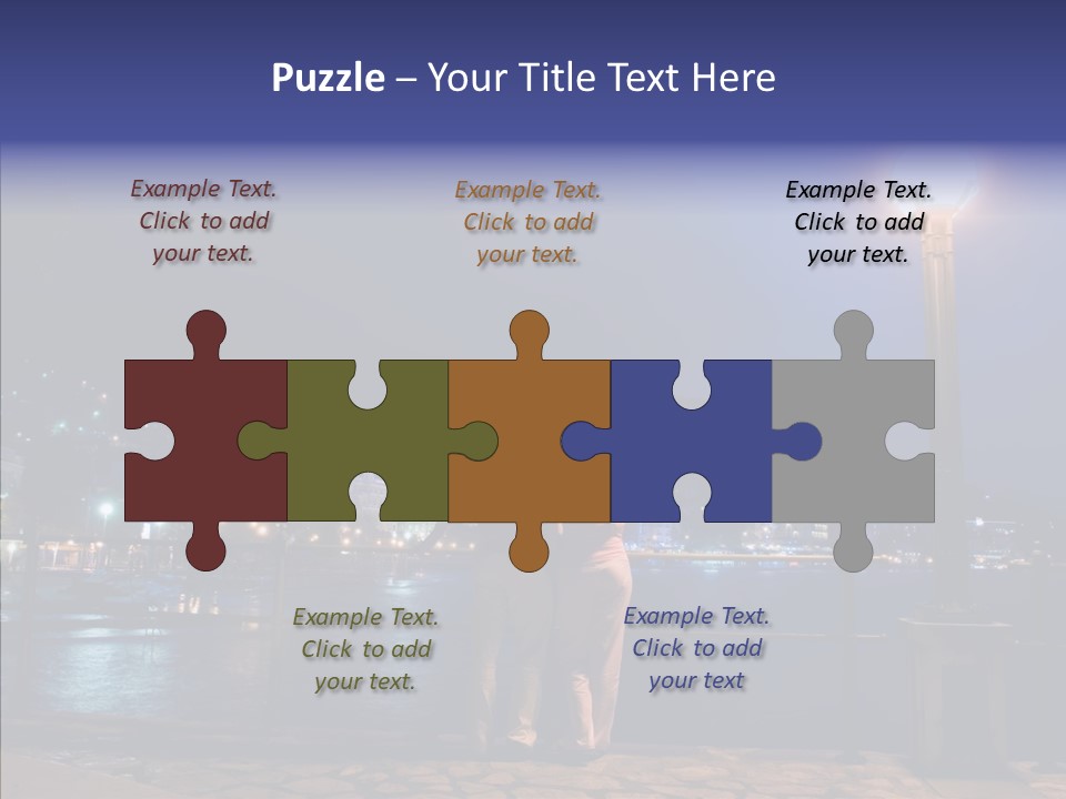 Night Dramatic Copyspace PowerPoint Template