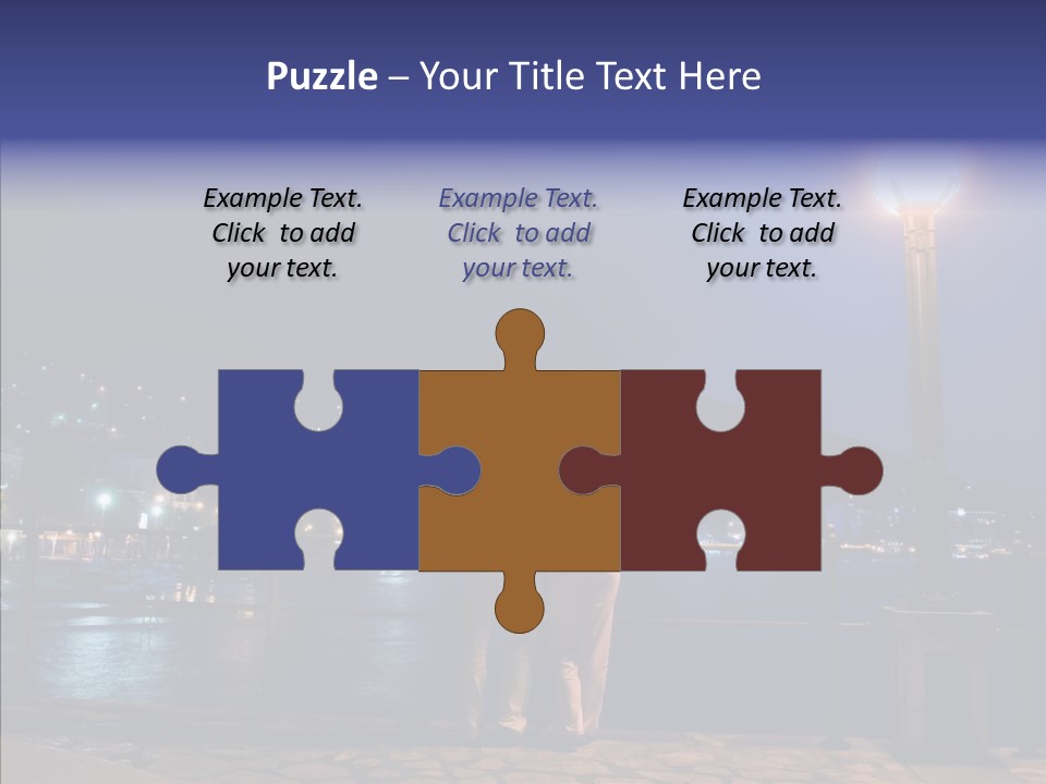 Night Dramatic Copyspace PowerPoint Template