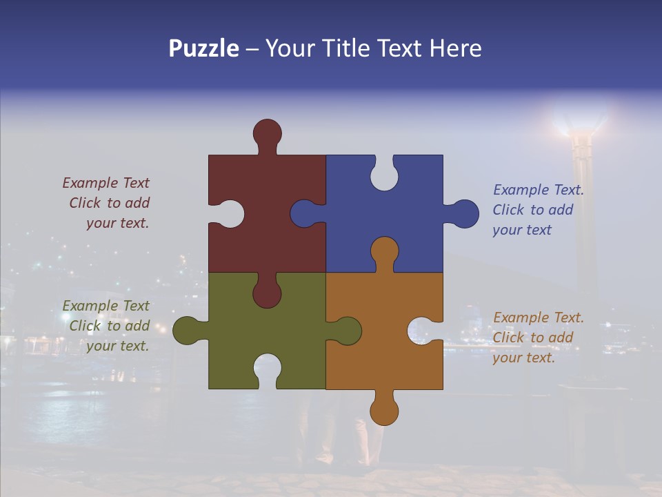 Night Dramatic Copyspace PowerPoint Template
