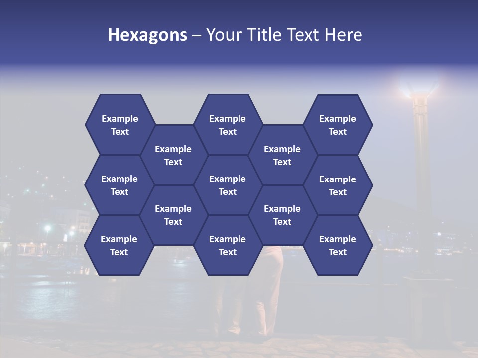 Night Dramatic Copyspace PowerPoint Template