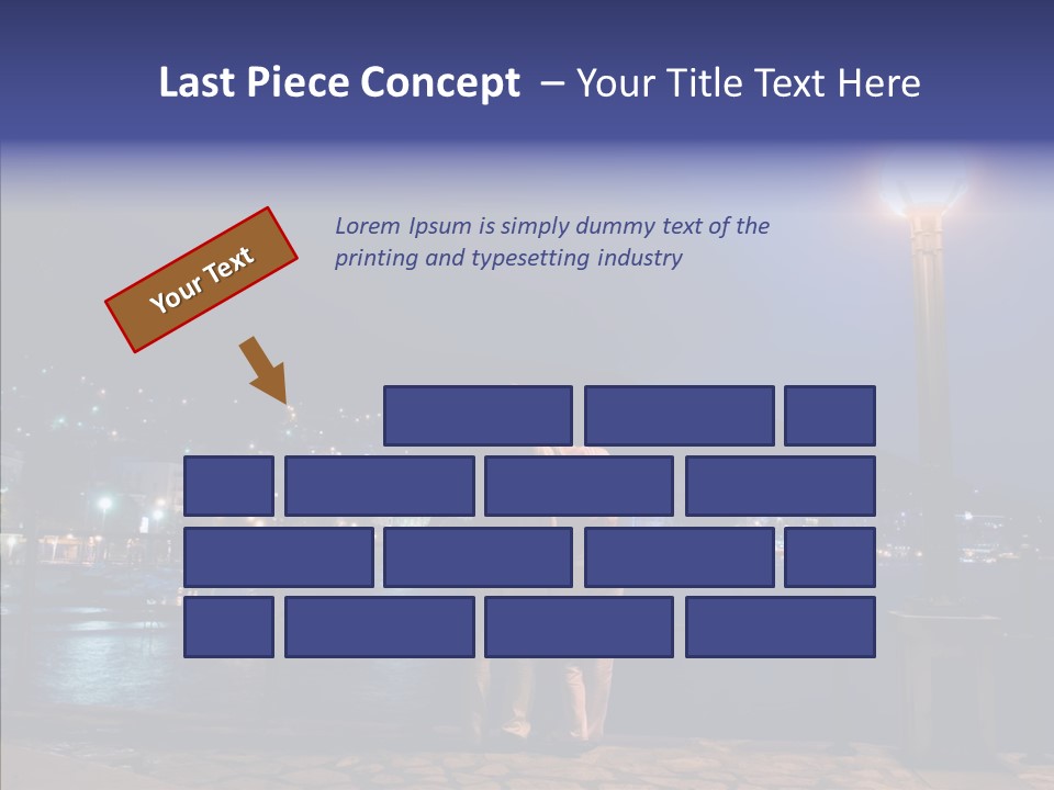 Night Dramatic Copyspace PowerPoint Template