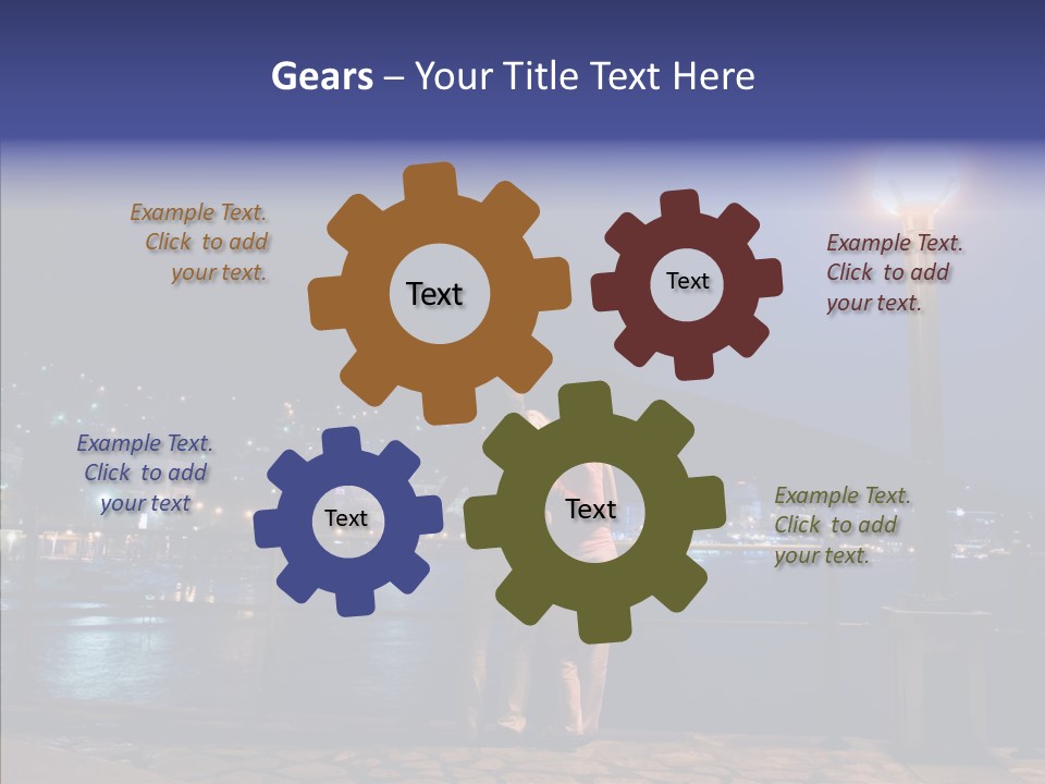 Night Dramatic Copyspace PowerPoint Template