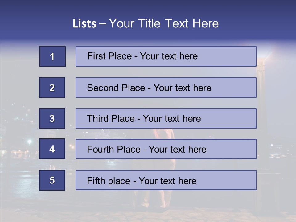 Night Dramatic Copyspace PowerPoint Template