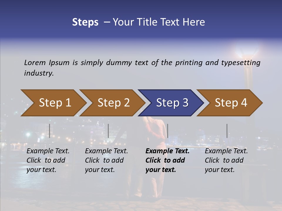 Night Dramatic Copyspace PowerPoint Template
