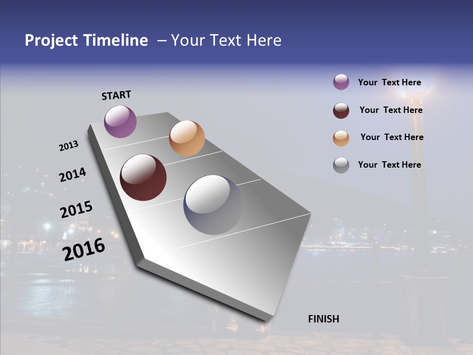 Night Dramatic Copyspace PowerPoint Template