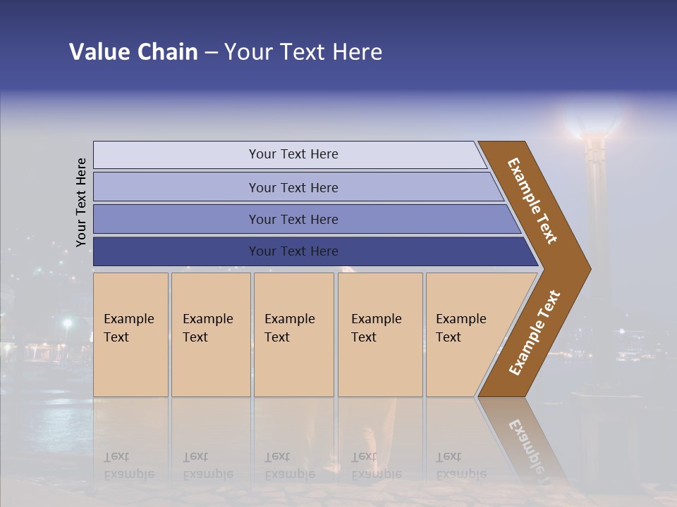 Night Dramatic Copyspace PowerPoint Template