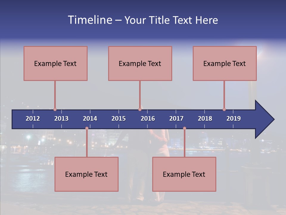 Night Dramatic Copyspace PowerPoint Template
