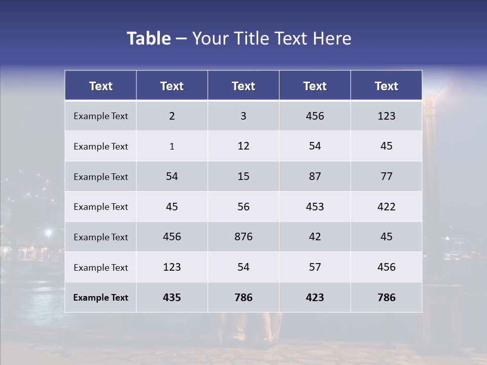 Night Dramatic Copyspace PowerPoint Template