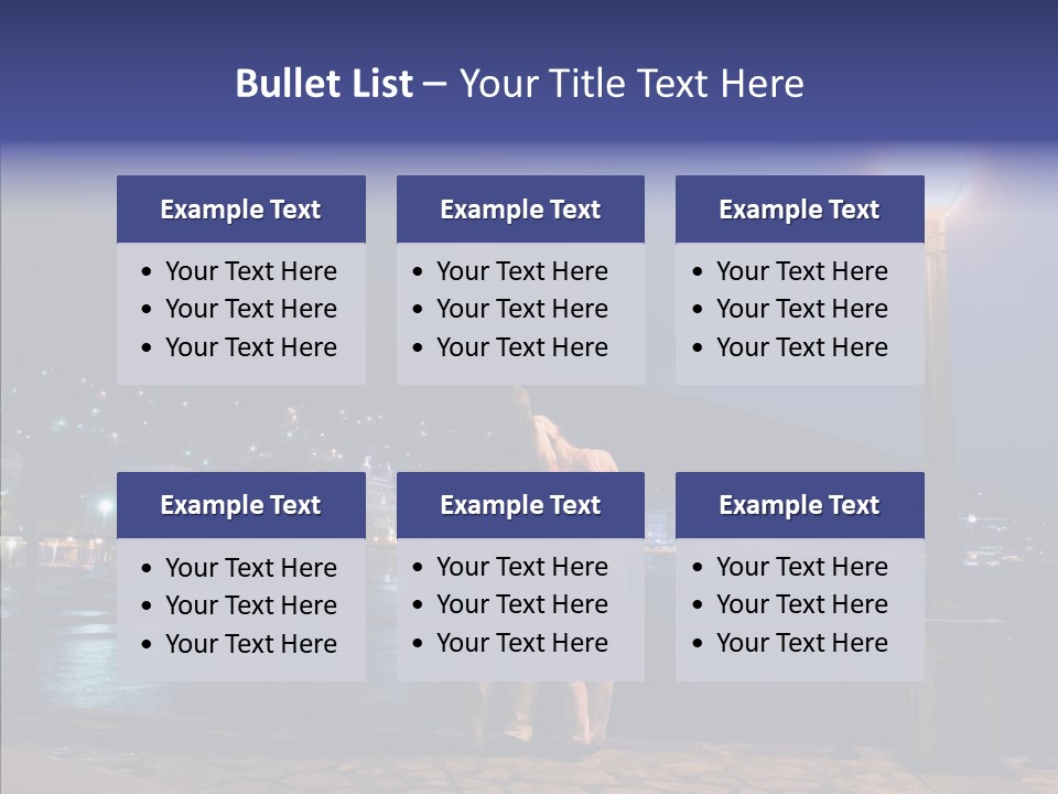 Night Dramatic Copyspace PowerPoint Template