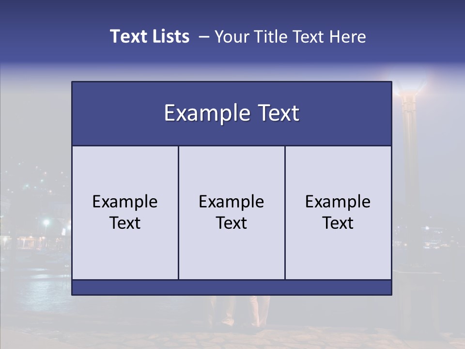 Night Dramatic Copyspace PowerPoint Template
