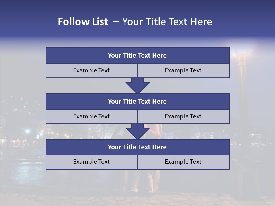Night Dramatic Copyspace PowerPoint Template