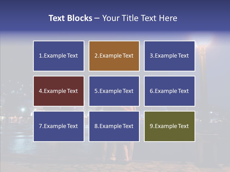 Night Dramatic Copyspace PowerPoint Template