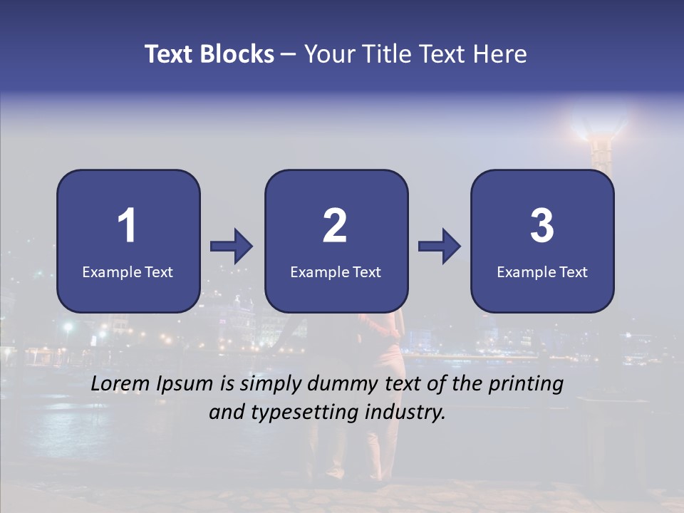 Night Dramatic Copyspace PowerPoint Template