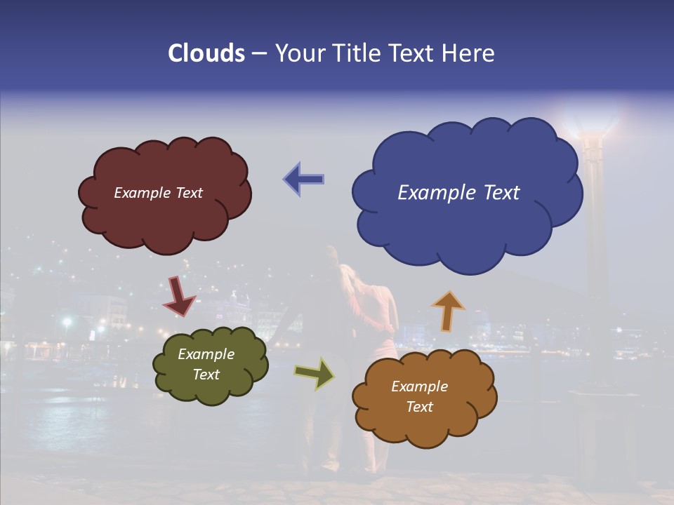 Night Dramatic Copyspace PowerPoint Template